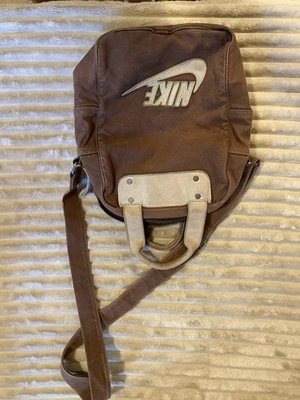 Y2K Vintage Nike Brown And Cream Crossbody Bag - Image 1 of 3