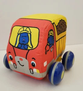 Melissa & Doug K'S Kinder LKW Pull Back & Go Reibungsspielzeug weicher Stoff Schaumstoff Auto - Bild 1 von 9