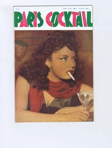 REVUE PARIS COCKTAIL n°55 Avril 1951 PIN-UP / GLAMOUR / SEXY Parfait état - Picture 1 of 2