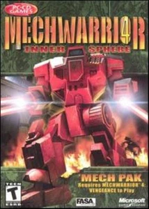 MechWarrior 4: Inner Sphere Mech Pak PC CD robot war combat sim game add-on maps - Zdjęcie 1 z 1