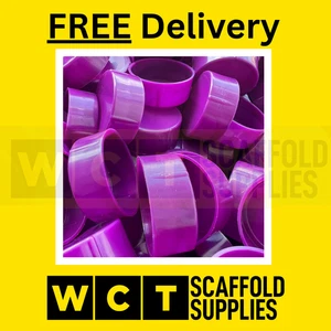 NEW Quality Purple Scaffold Tube End Caps 48.3mm British Made - FREE DELIVERY - Picture 1 of 6
