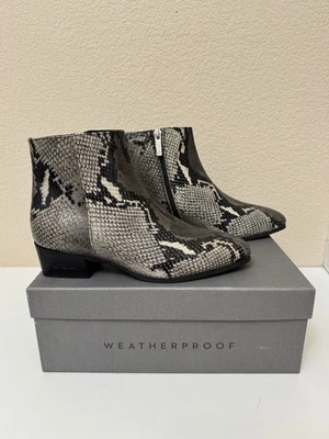 ¡Nuevo! Botín para mujer Aquatalia Fuoco de cuero con estampado de serpiente 415809 talla: 7 1/2 M Foto 1 de 4