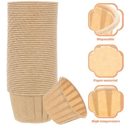  50 Pcs Papierformen Muffins Backformen Backpapierbecher Cupcake-Backförmchen - Bild 1 von 4