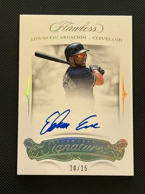 2018 Panini Flawless Flawless Signatures Edwin Encarnacion #FS-EE/25 Auto - Image 1 of 4
