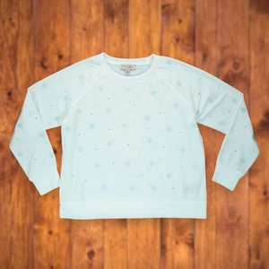 NWOT Philosophy Women's Sweatshirt  Crewneck Size Medium White Embroidered - Picture 1 of 5