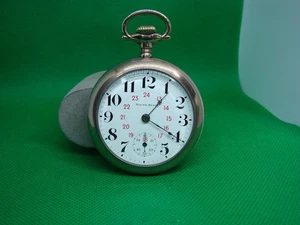 ANTICO OROLOGIO DA TASCA 18s 331 15j QUADRANTE CANADESE CURVA SUD FANTASIA ORO RIEMPITO zz10 - Foto 1 di 5