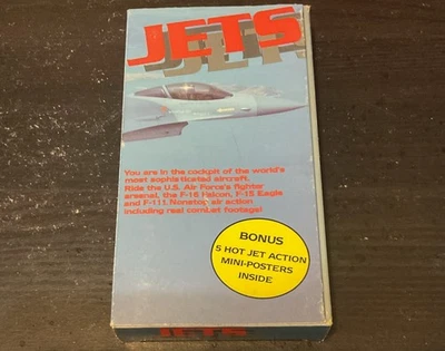 Jets VHS VINTAGE Experience Real Combat Footage RARE COLLECTIBLE Aviation vtg - Image 1 of 4