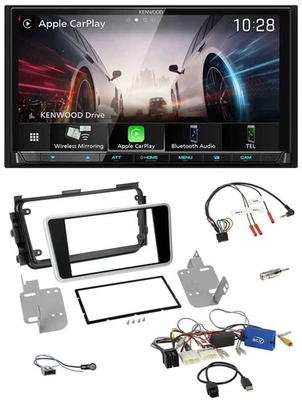 Kenwood Lenkrad 2DIN USB DAB Bluetooth Autoradio für Nissan Micra 17-20 Rückfahr - Bild 1 von 4