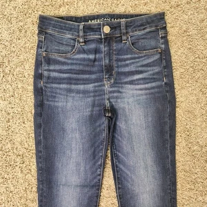 American Eagle Next Level Stretch Regular Hi Rise Jegging Jeans Womens 8 Stretch - Picture 1 of 11