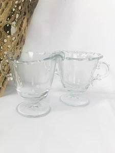 Vintage FOSTORIA Century Glass Sugar & Creamer Set 1950s - Picture 1 of 9