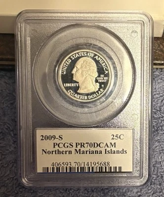 2009 S 25C Northern Mariana Islands Quarter PCGS PR70DCAM - Image 1 of 2