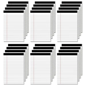 24 Pack of Legal Pad Writing Pads 5" x 8" Notepad 80gsm Recycled Paper Small ... - Picture 1 of 7