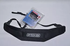 OP/TECH PRO WEIGHT REDUCING SLR CAMERA STRAP DSLR NEOPRENE PADDED OPTECH - BLACK - Picture 1 of 1