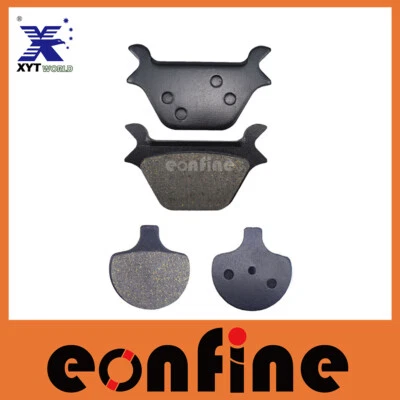 Pastillas de freno delanteras + traseras para Harley Davidson FLSTF Fat Boy 1990-1999 Foto 1 de 3