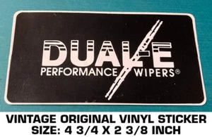 DUAL-E PERFORMANCE WIPERS - VINTAGE ORIGINAL DECAL STICKER - Picture 1 of 2