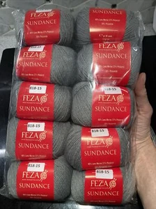 Feza Sundance graues Garn -40% Merinowolle -- 10 verfügbar NEU! Farbe 818, Lot 15 - Bild 1 von 8
