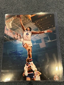 Dr. J Julius Erving Signed 8x10 Photo Philadelphia 76ers Autograph JSA COA - Picture 1 of 1