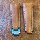 21mm Brown Leather Strap For Rolex Submariner