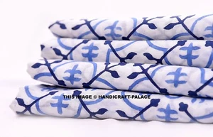 Floral Print Modern 5 Yard Indian Cotton Fabric Dressing Apparel Decor Craft Art - Picture 1 of 3