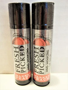 Bath Body Works FRISCH AUSGEWÄHLT hart arbeitender Lippenbalsam, MARKT PFIRSICH, versiegelt NEU x 2 - Bild 1 von 1