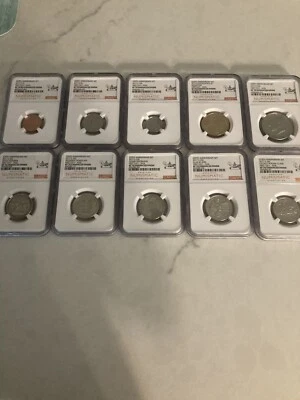 2017 s 225th anniversary enhanced 10 coin set SP 70  Enhanced First day of issue - Image 1 of 4