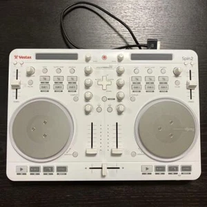 Vestax DJ Spin DJ Turntable Controller white w/ original box Excellent Japan - Picture 1 of 10