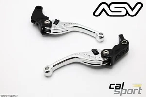 ASV Triumph Speed Triple 1200 RS 2024 F3 Short Silver Brake and Clutch Levers - Picture 1 of 3