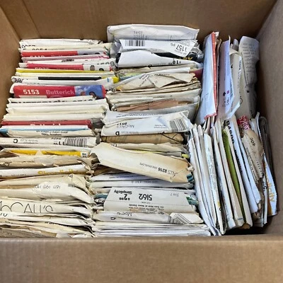HUGE Box Of CUT or PARTIAL CUT Vintage Sewing Patterns For Child Adult Craft - Image 1 of 2