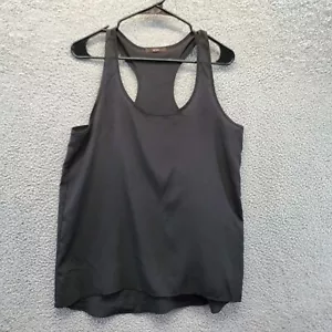 Soprano Sleeveless Tank Top Black Semi sheer Size Large Career Business Casual - Picture 1 of 6