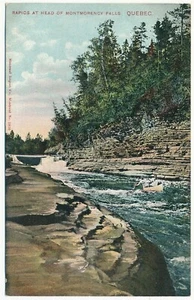 The Rapids Above Montmorency Falls Quebec QC Montreal Import Co. Postcard - Imagen 1 de 2