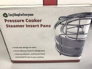 Stapelbarer Edelstahl Dampfgarer Herd Einsatz Pfannen für Instant Pot 5/6/8 Quart - Bild 1 von 7