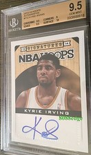 2013-14 PANINI HOOPS AUTO #112: KYRIE IRVING -ON CARD AUTOGRAPH BGS 9.5 GEM MINT