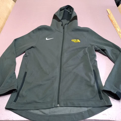 Nike NDSU North Dakota Bison Sweater Jacket Adult Large Gray Swoosh Hooded Cover