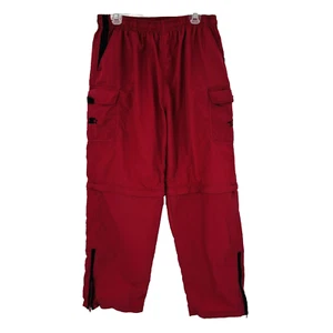 Vintage Starter Arkansas Razorbacks Convertible Pants Shorts Zip Off Legs Red - Picture 1 of 9