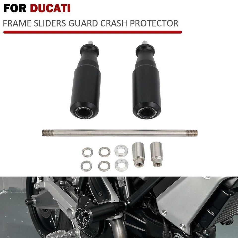 Protector contra choques deslizadores de marco CNC para DUCATI Multistrada 950/S Hypermotard 796 821 Foto 1 de 4