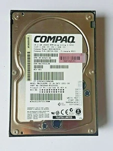 18,2 GB Compaq BD018635C4 10K Wide Ultra 3 SCSI 80PIN 3,5 " Hard Drive - Picture 1 of 1