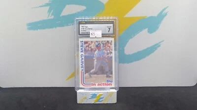 Steve Garvey 1982 Topps IN ACTION Card #180 CGC graded Near Mint 7 - Image 1 of 3