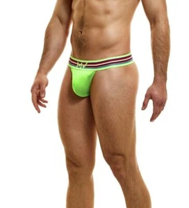 Modus Vivendi Peace Thong Low-Rise Eco Ribbed Cotton Thongs Lime 04015-1 B74 - Imagen 1 de 4