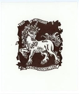 unbekannt - Exlibris von O. Premstaller - Holzschnitt - o.J. - Imagen 1 de 1
