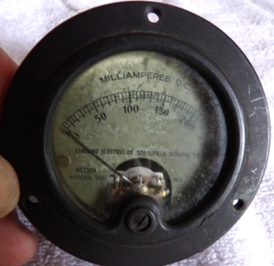 0-250 Milliamperes Panel Gauge Model 300 - Picture 1 of 3