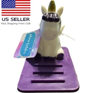 Unicorn Phone Holder Stand Anti Slip Purple White - Picture 1 of 6