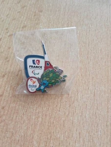 PIN'S Pins Pin ENAMEL 33 JO Jeux PARALYMPIQUES 2016 RIO "ÉQUIPE FRANCE" - Picture 1 of 4