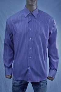 Authentic Valentino Roma Men's dress cotton shirt US 17 Ital 43 - Picture 1 of 10