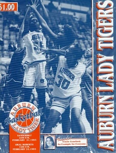 Auburn Lady Tiger Basketball Program Feb. 1993 - Vanderbilt & Oral Roberts Games - Picture 1 of 1