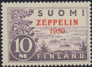 FINLANDIA 1930 AIRMAIL ZEPPELIN IN PERFETTE CONDIZIONI LUSSO GEMMA - Foto 1 di 2