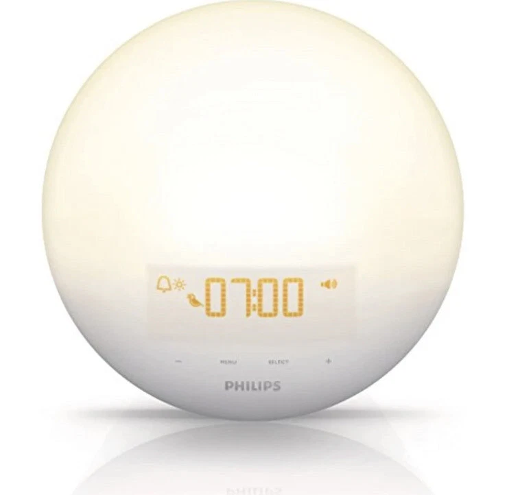 Philips Wake-Up Light Alarm Clock with Sunrise Simulation & Sunset Fading HF3510 - Image 1 of 4