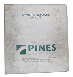 Pines Bender, Hydraulic Rotary Owner Operation Schematics Parts & Tooling Manual - Picture 1 of 1