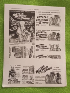 "Battle Beyond The Stars" Original Movie Mini Ad Clip Art 1980 (uncut) - Picture 1 of 3