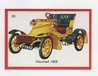 Vintage Cars Gum Card. Vauxhall 1905