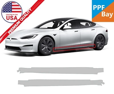 适用于特斯拉 Model S 2021 - 2024 摇杆面板油漆保护膜预切套件 PPF — 第 1/4 张图片